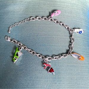 Shoe charm bracelet